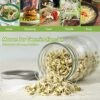 2pcs Sprouting Seeds Jar Kit 16oz with Premium Stainless Steel Lid and Strainer Germination Glass for Sprouts and Sprout Growing