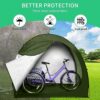 Bike Storage Tent, Outdoor Large Storage Sheds Covers for 4 Bikes, Waterproof Lawn Mower Garden Tools Shed Backyard Storage Tent Shelter