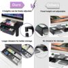 KOADOA Monitor Stand with Drawer - Laptop Stand for Desk，Suitable Height Adjustable Monitor Riser and Cellphone Holder, Computer stand for Printe