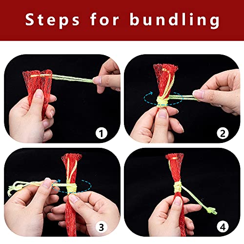 Iceyyyy Watermelon Nets - 100 Pack Hanging Watermelon Nets Bags Melon Hammocks Cradles for Watermelon, Honeydew Melon, Cucumbers