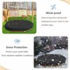 Octagon Sand Box Cover，for 84" X 78" x 9" Octagon Sand Box，Waterproof Dust Proof Outdoor Octagon Sand Box Cover,Black
