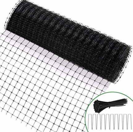 Feizeisun Garden Netting - 2.3m x 20m Heavy Duty Bird Netting for Protecting Vegetables Plants Fruit Trees Flowers, Reusable Large Garden Net Pon