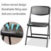 WALNUT Folding Chair Meeting Chair Office Chair Meeting Room Chair Training Chair Home Backrest Chair Computer Chair Meeting Chair (Color : Black