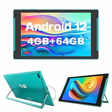 10.1 inch Tablet, Android 12 Tablets, 4GB RAM,64GB ROM(512GB Expandable), HD IPS Screen,2MP Front Camera,8MP Rear Camera,Wi-Fi, Bluetooth 5.0, 60