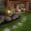 Urban Deco Shepherds Crook Hooks for Garden Lights Adjustable Metal Stake Hangers Garden Heavy Duty Plant Hooks for Garden Lights Weddings Plant