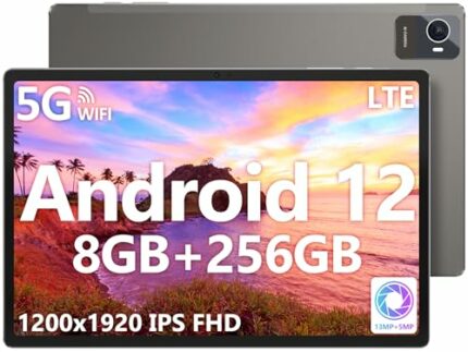 jumper 10.5“ tablet, 8GB +256GB, FHD 1920x1200 Pixels, Octa-Core 2.0GHZ LTE Tablets,Type-C, GPS, 7000mAh, 5MP+13MP Camera, Bluetooth 5.0, 2.4G&5G