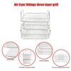 RUANI Air Fryer Rack for Ninja Dual Air Fryer 304 Stainless Steel Multi-Layer Dehydrator Rack Toast Rack Air Fryer Accessories