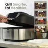 Salter EK4549 AeroGrill Air Fryer – 5-in-1 Tabletop Multicooker & Health Grill, Family Size 5.2L Capacity, Temperature Probe Include, LED Digital