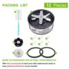 12 Pieces Blade Replacement Parts for NutriBullet Blender Extractor Cross Blade, Gear Rubber Gasket and Shock Pad Compatible with NutriBullet 600