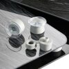 WENKO Feet for Hob Cover Plates Set of 4 - Replacement Feet, PVC, 4.4 x 5 x 4.4 cm, Transparent