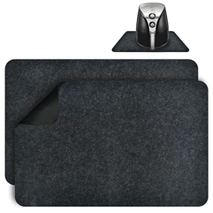 2 PCS Heat Resistant Mat for Dual Air Fryer, Kitchen Countertop Heat Protector Mat for Ninja Air Fryer, Coffee Maker, Blender, Microwave - 44 x 2