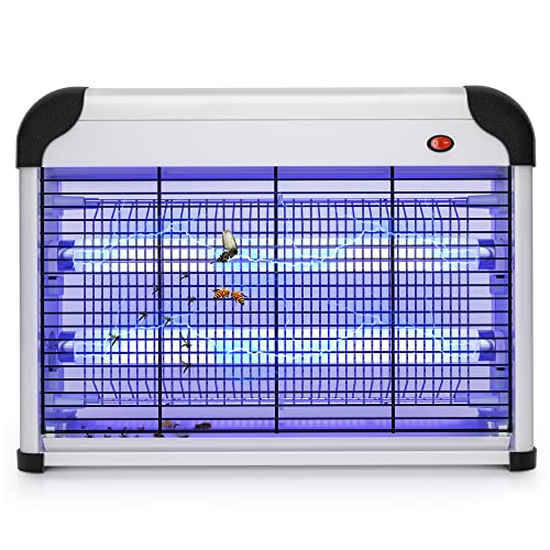 DJROLL Fly Insect Killer Electric Fly Trap Zapper 20W Electronic Indoor Bug Zapper Mosquito Killer for Home Garden Commercial Use