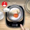 Salter 1050 BKDR Curve Electronic Kitchen Scale, 5 kg Max Capacity, Measures Liquids and Fluids, Add & Weigh, Easy to Read, Baking/Cooking Scale