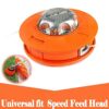Ticfox Universal Grass Trimmer 2 Lines Cutter Head Thread Lawn Trimmer Tandem Lawn Trimmer Spools Trimmer Spools M10 Aluminum Nylon Brush Mower B