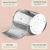 Rotisserie Basket with Oil Brush Stainless Steel Grill Roaster Drum Oven Round Rack Cage Heat Resistant 360° Rotating Air Fryer Basket Accessory