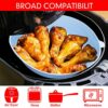 2 Pack Air Fryer Silicone Pots, 6 / 7.8 Inch Silicone Air Fryer Reusable Round Liners, Easy Cleaning, Food Safe Silicone Air Fryer Basket Oven Ac