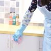 TRIXES Long Rubber Pond and Drain Gloves – Household & Garden Chores, Gardening, Weeding, Washing, Cleaning & Dishwashing – Extra Protection Slee