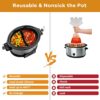 Silicone Slow Cooker Liner Fit for Crockpot Morphy Richards 6QT, Silicone Slow Cooker Divider Liners, Reusable/Leakproof Slow Cooker Accessories