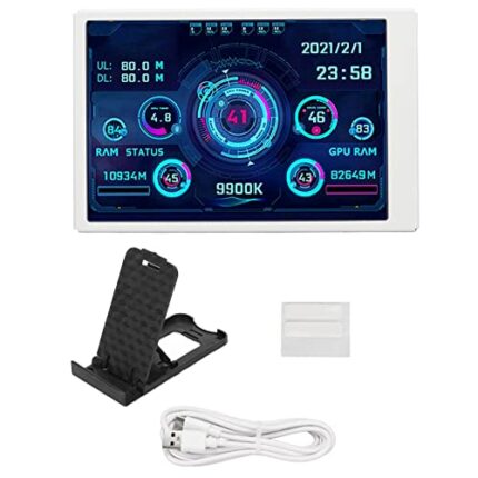 Annadue 3.5 Inch IPS USB Mini Screen, PC Sensor Panel Display, AIDA64 320 X 480 Computer Temp Monitor, Portable PC Temperature Display for CPU RA