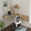 VOCD Folding Wall-Mounted Desk, Drop-Leaf Workbench Table for Small Spaces Office Home Kitchen Dining Table Computer Desk, Maximum Load 30 Kg - B