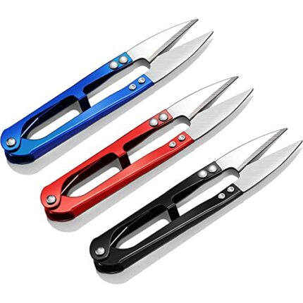 Pack of 3 Plant Leaf Trimming Scissors Grow Room Hydroponic Bud Garden Pruning Mini Trimmer Sewing Snips Scissor Kit for Indoor and Outdoor Assor