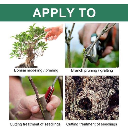 mein Plant Wound Pruning Sealer | Tree Pruning Cutting Paste | 100g Tree Wound Dressing with brush, Bonsai Wound Healing Agent, Plant Grafting an