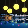 YESIE 4pcs 3.8-Inch LED Pool Light, Rechargeable Floating Bath Lights with Remote Control, Lazy Spa Accessories, Pool Toys, Christmas Ball Orname