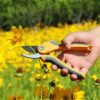 AIRAJ Hedge Shears Set, Professional Garden Shears, Hedge Clippers for Trimming Bushes and Fences, Manual Hedge Trimmer with SK-5 Serrated Blades