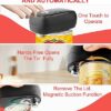 Can Opener Electric Automatic Prime for Kitchen Seniors with Arthritis Smooth Edge Rechargeable One Touch Auto Stop Shout Off Red Black (Black)