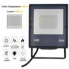 51buyoutgo LED Flood Lights Outdoor, IP66 Outdoor Flood Lights Mains Powered, 30W LED Floodlight, 6500K Garden Outdoor Floodlight, 2400LM Garden