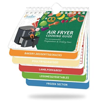 KYONANO Air Fryer Magnetic Cheat Sheet Set - Air Fryer Magnetic Cheat Sheet Set Cooking Times Chart - Books Instant Air Fryer Accessories Oven Co