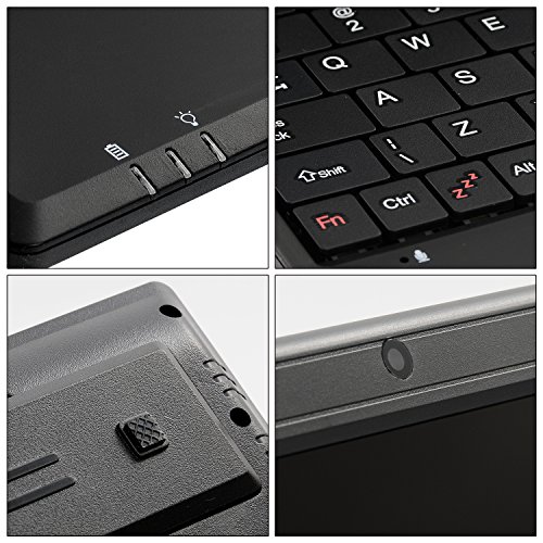 Bigmachine 7 Inch Portable Mini Computer Laptop PC Netbook for kids Android 12 Quad Core 32GB WIFI Built In Camera Netflix YouTube Flash Player (
