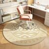 Liveinu Office Chair Mat for Hardwood & Tile Floor, Round Computer Gaming Rolling Chair Mat, Under Desk Low-Pile Rug, Large Anti-Slip Floor Prote