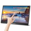 Thinlerain Portable Monitor Toucscreen 15.6 Inch FHD 1920x1080P Portable Laptop Monitor USB C HDMI Gaming Monitor OTG & Dual Speakers, External C