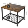 Pinter Rolling Cart 2 Tier Mobile Printer Stand Under Desk Storage Cart Industrial Printer Table with Wheels for Fax Machine, Copier, Scanner in