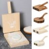 Wood Tortilla Press, Wooden Dumpling Wrapper, Heavy Duty Corn Tortilla Machine, Easy Use, Pastry Press Dumpling Pressing Tool Kitchen Baking Tool