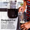Willow & Everett Cold Brew Maker - Iced Coffee Makers - Glass Mason Jar w/Stainless Steel Spout - Removable Filter - Airtight Jug w/Tap - Approx
