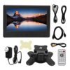 7 Inch LED Monitor Ture Portable Monitor HDR HD Color Display 1024x600, 250cd/m2, 16:10 Wide View, Built in Dual Speaker, VGA HDML AV BNC USB DC