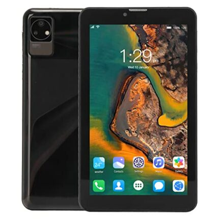 Estink 7 Inch Tablet, Octa Core Processor, 4GB RAM 32GB ROM, 1960x1080 HD IPS Screen, Android 10 Tablet with 3 Card Slots, Dual Cameras, WIFI, Bl