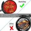 2 Pieces 8.0 Inch of Non-Stick Air Fryer Lining Air Fryer Accessories Reusable Air Fryer Silicone Air Fryer Pad Anti-Stick Food Tools Suitable fo