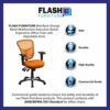 Flash Furniture Office Chair, Metal, Orange, 68.58 x 64.77 x 112.4 cm