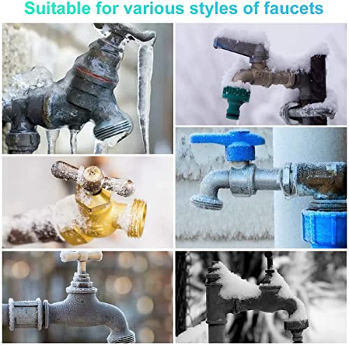 Outdoor Tap Covers for Winter, Reusable 1Pcs Large Outside Faucet Insulated Cover Socks for Freeze Protection Garden Hose Bibs Water Spigots Insu