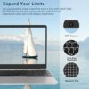 AOCWEI Laptop 15.6" Intel Celeron J4105 (Up to 2.5Ghz) 4 core 6GB RAM 128GB SSD Win 10 Pro Laptop 1080 FHD Screen 2.4G+5G WiFi Bluetooth 4.2 HDMI