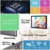 YOTOPT U10 Tablet 10 Inch 4G lte and WiFi, Android 12.0 Octa-Core Tablet, 11GB RAM, 64GB ROM(1 TB Expandable), FHD smart screen, 5MP+8MP, With Ke