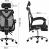 QQW Gaming Chair, Ergonomic Computer Office Chair, Home Gaming Chair Reclining Backrest Swivel Chair