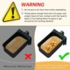 120PCS Air Fryer Liners for Ninja Dual, HAUSPROFI Air Fryer AF300UK AF400UK Accessories, Compatible with Ninja, Salter, Tower and Other Dual Zone
