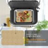 100PCS Unbleached Air Fryer Parchment Paper, 7.7'x11.7' Nonstick Air Fryer Liners for Ninja Foodi XL Smart FG551 6-in-1 Indoor Grill