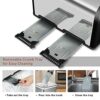Toaster 4 Slices, Cusimax Stainless Steel Toaster with 4 Extra-Wide Bread Slots and 6 Variable Browning Shade Controls, Featuring with Defrost, R
