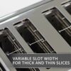 Breville Flow 4-Slice Toaster with High-Lift & Wide Slots | Grey | VTT892