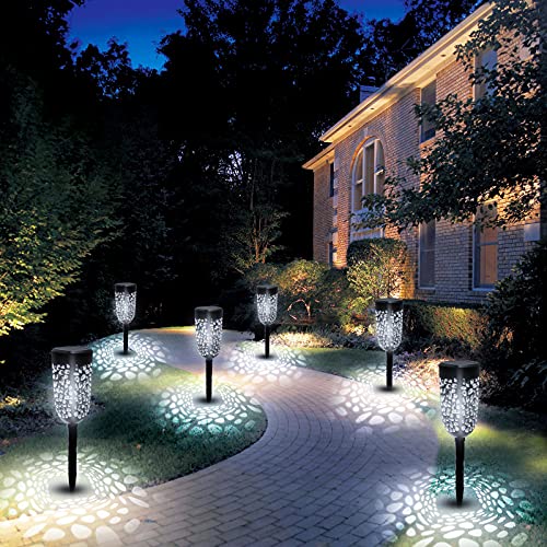 LiyuanQ Solar Garden Lights, Solar Torch Lights Outdoor 6 Pack Flame Effect Lanterns Waterproof Lights Decoration for Garden, Patio, Party, Weddi